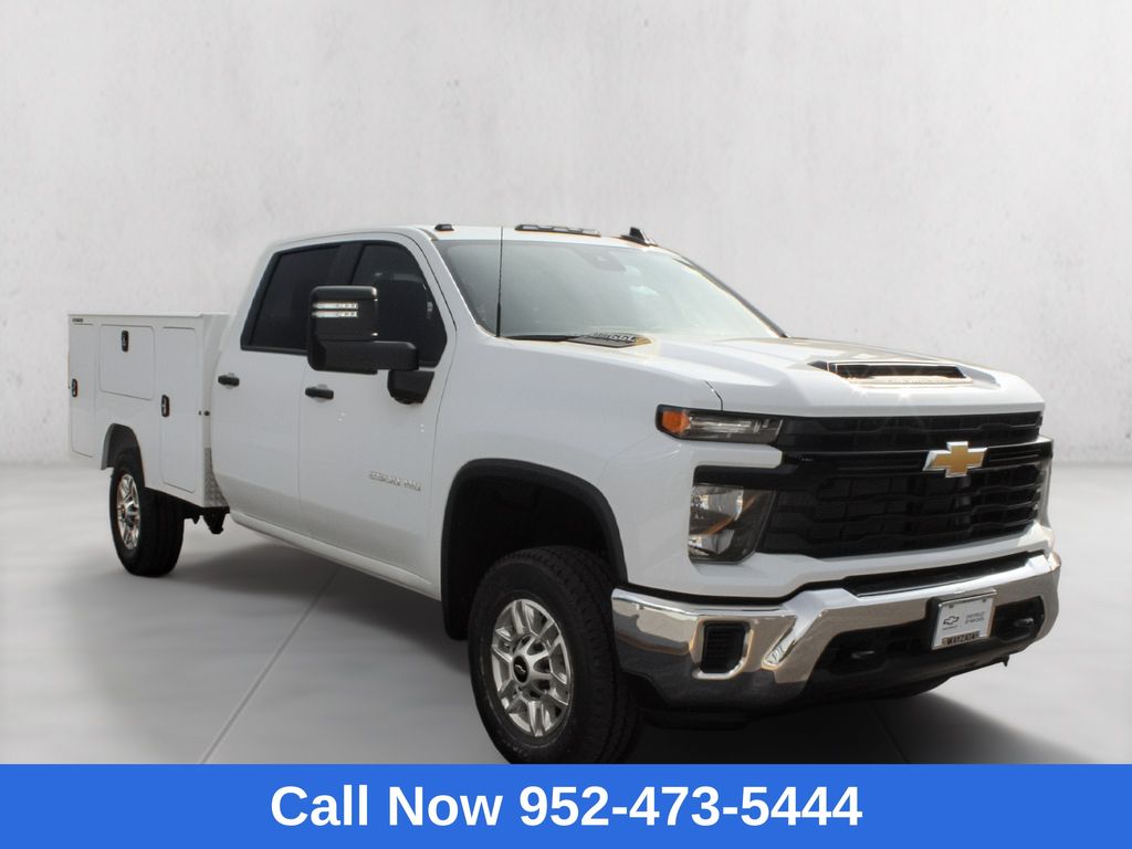 Summit White 2026 Chevrolet Silverado 2500HD Work Truck Crew Cab LB 4WD Pickup Truck Four-Wheel Drive Automatic