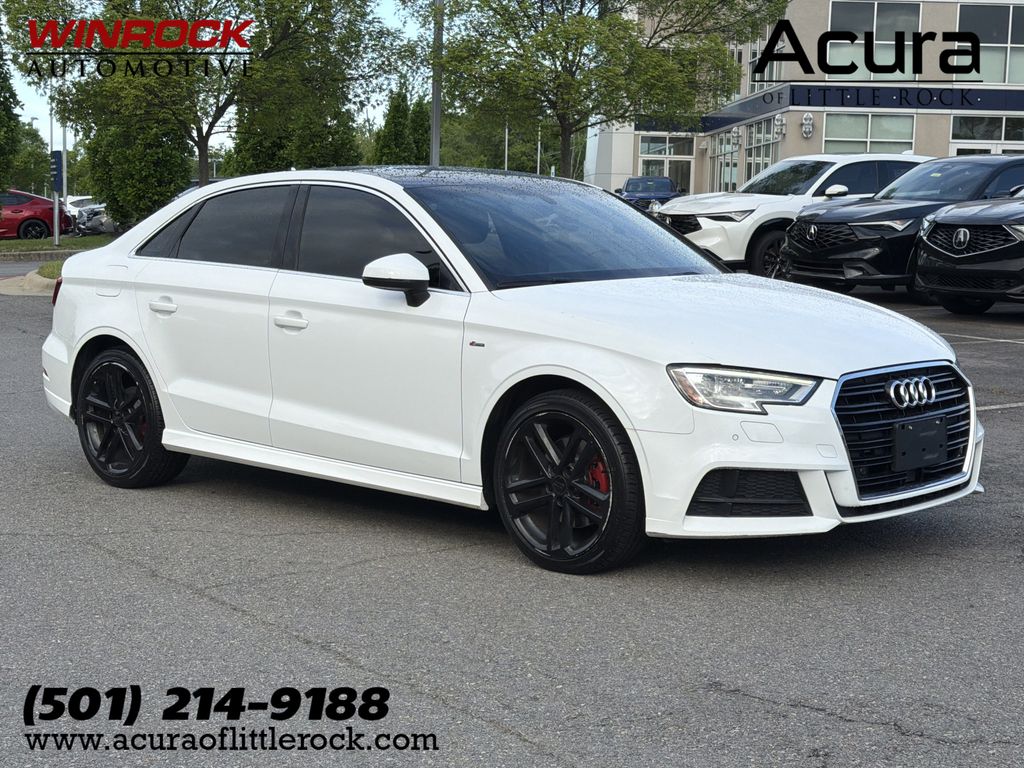 Ibis White 2018 Audi A3 2.0T Premium Plus Sedan FWD Sedan Front-Wheel Drive 6-Speed Automatic