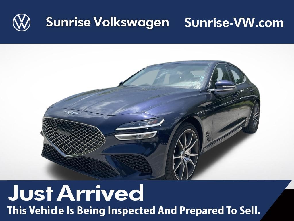 Capri Blue 2026 Genesis G70 Sedan Rear-Wheel Drive 8-Speed Automatic