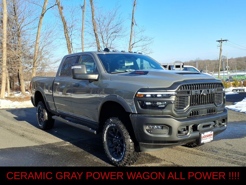 Ceramic Gray Clearcoat 2026 RAM 2500 Power Wagon Crew Cab 4WD Pickup Truck Four-Wheel Drive 8-Speed Automatic