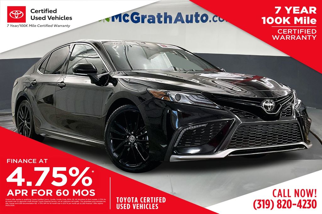 Midnight Black Metallic 2022 Toyota Camry XSE FWD Sedan Front-Wheel Drive 8-Speed Automatic