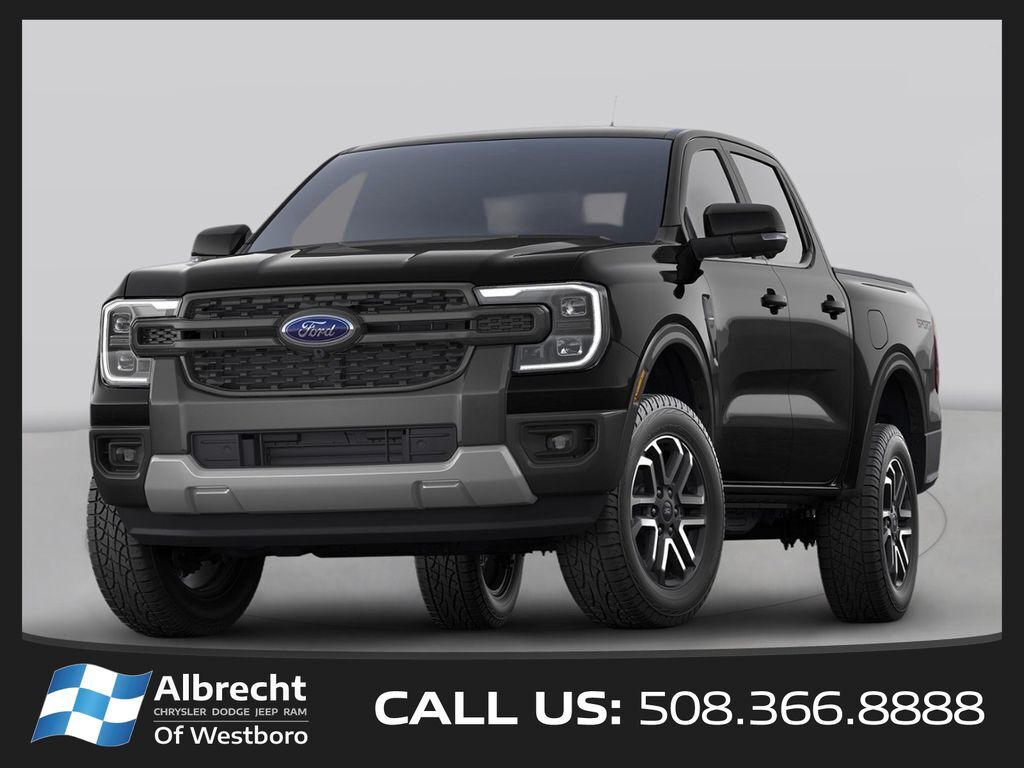 Shadow Black 2025 Ford Ranger Pickup Truck Four-Wheel Drive Automatic