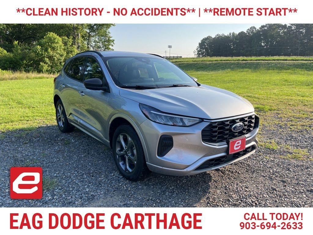 Iconic Silver Metallic 2024 Ford Escape SUV / Crossover All-Wheel Drive 8-Speed Automatic