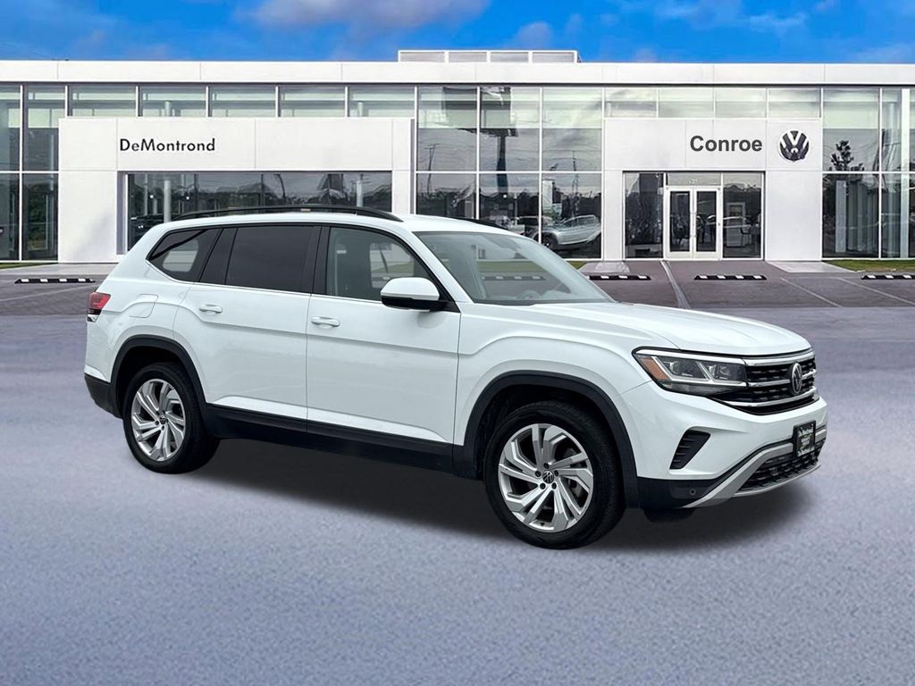 2021 Volkswagen Atlas 3.6L V6 SE w/Technology White at Wharton Chevrolet GMC