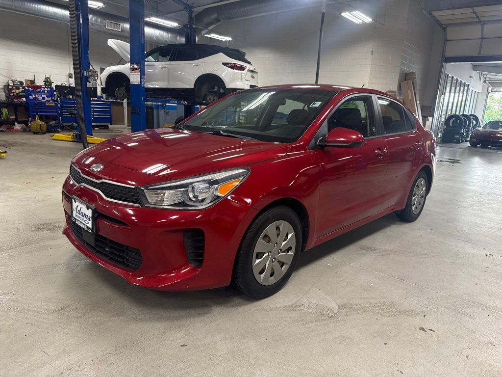 Currant Red 2020 Kia Rio S FWD Sedan Front-Wheel Drive Continuously Variable Transmission