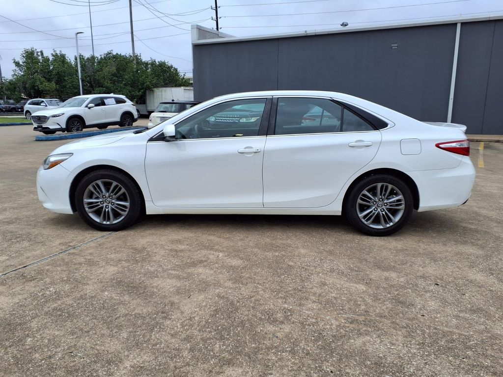 2015 Toyota Camry SE White at Gullo Toyota
