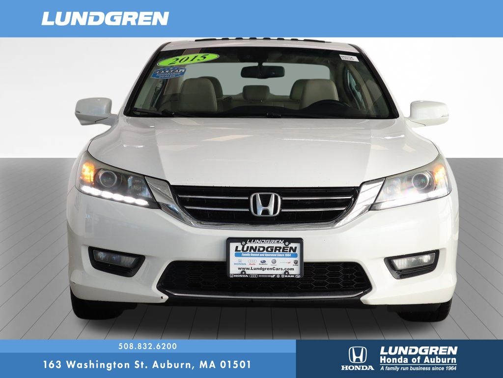 Used 2015 Honda Accord EX-L V-6 with VIN 1HGCR3F86FA033364 for sale in Auburn, MA