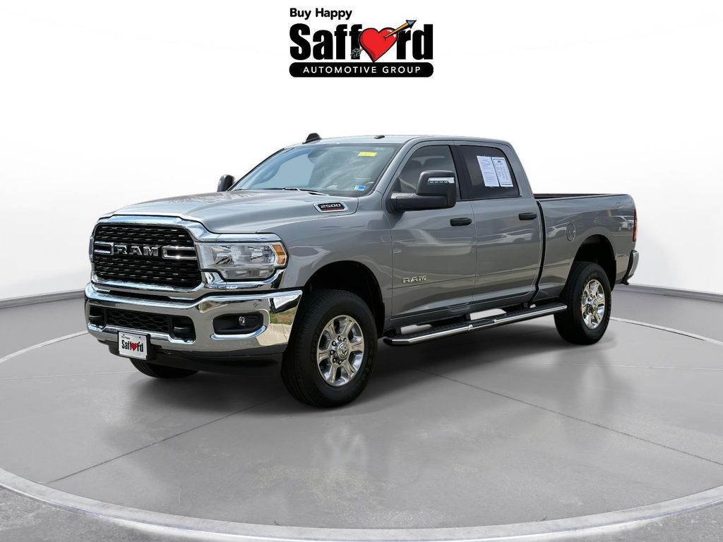 Billet Silver Metallic Clearcoat 2024 RAM 2500 Big Horn Crew Cab 4WD Pickup Truck Four-Wheel Drive 8-Speed Automatic