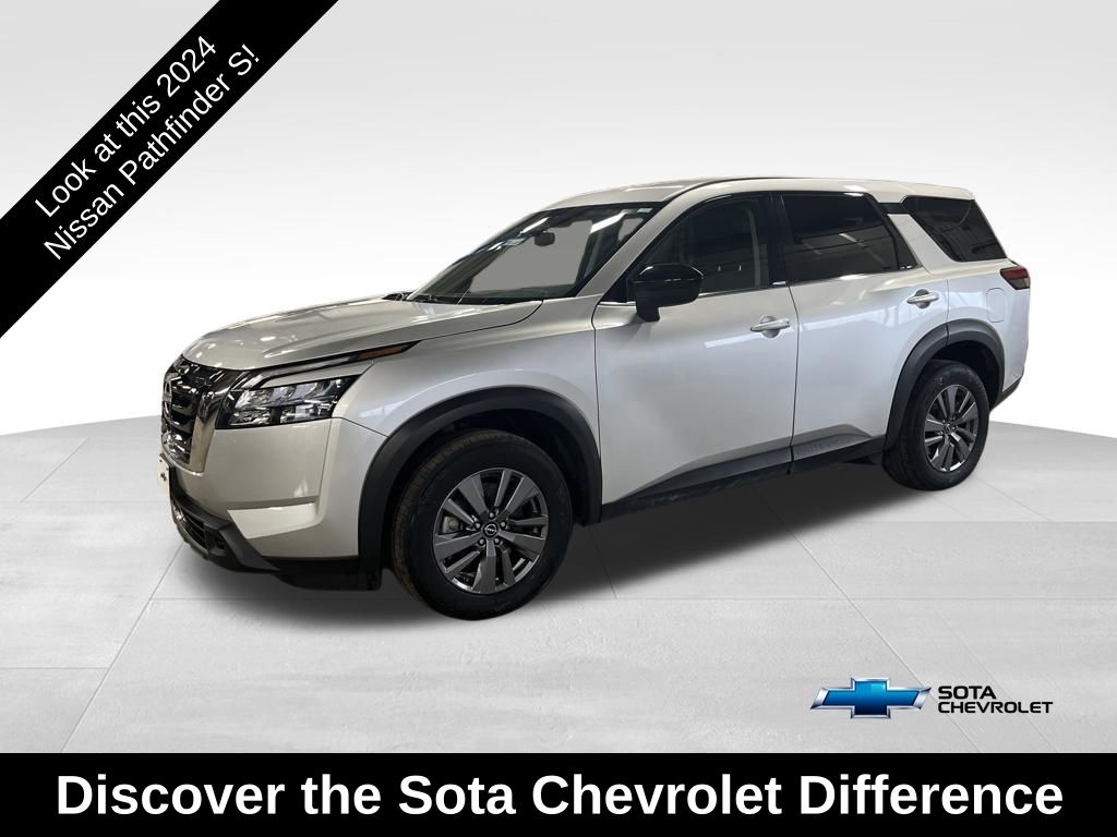 Brilliant Silver Metallic 2024 Nissan Pathfinder S 4WD SUV / Crossover All-Wheel Drive 9-Speed Automatic