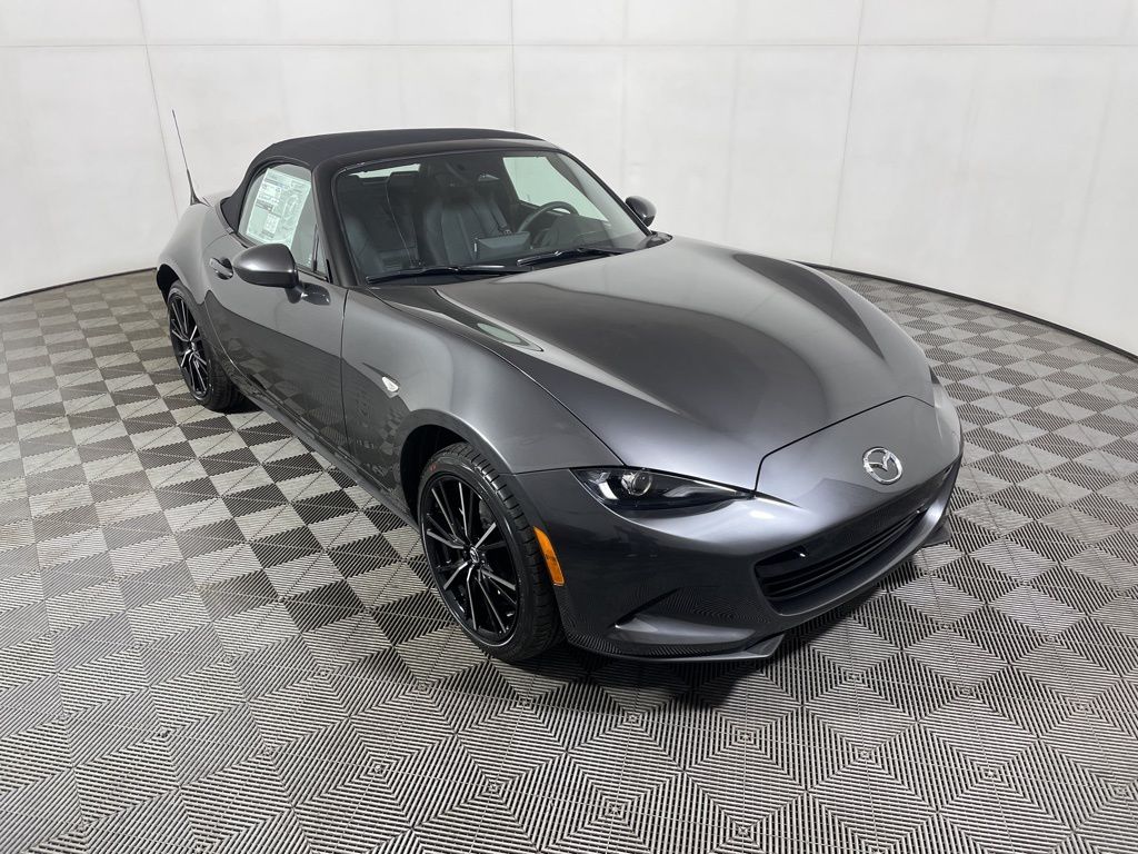 Machine Gray Metallic 2026 Mazda MX-5 Miata Grand Touring RWD Convertible Rear-Wheel Drive 6-Speed Automatic