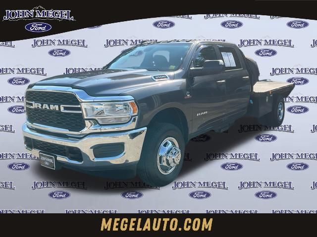 Gray (Granite Crystal Metallic Clearcoat) 2022 RAM 3500 Chassis Tradesman Crew Cab DRW 4WD Pickup Truck Four-Wheel Drive 6-Speed Automatic