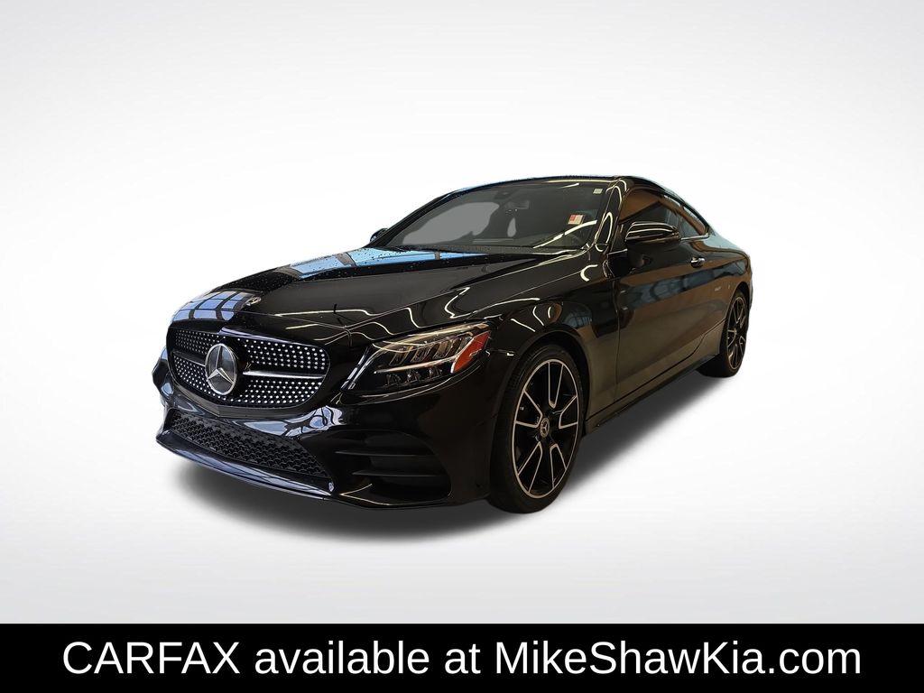 Black 2021 Mercedes-Benz C-Class Coupe Rear-Wheel Drive 9-Speed Automatic