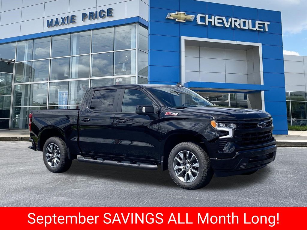 Black 2026 Chevrolet Silverado 1500 Pickup Truck Four-Wheel Drive Automatic