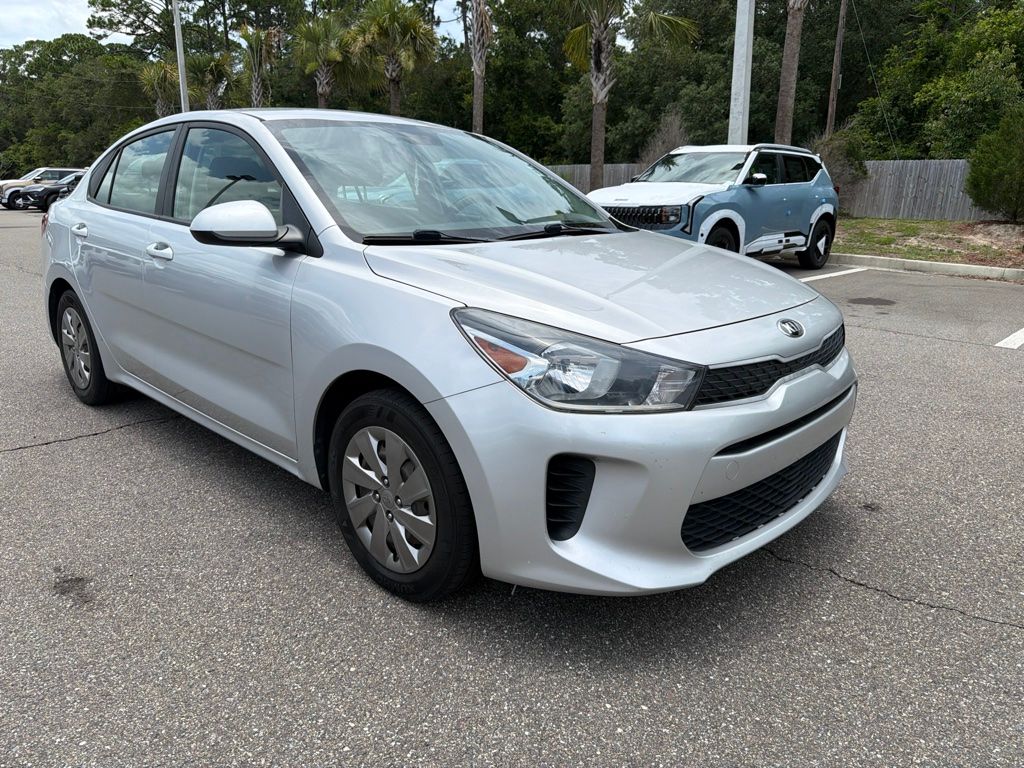 Silky Silver 2020 Kia Rio Sedan Front-Wheel Drive Continuously Variable Transmission