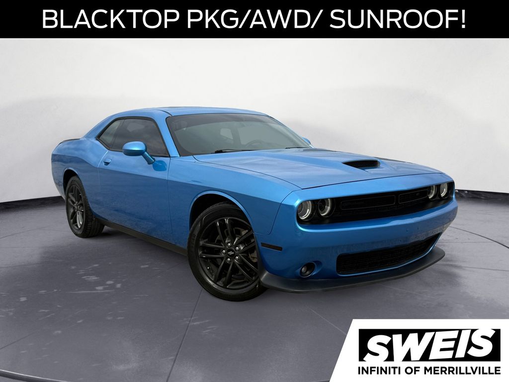 B5 Blue Pearlcoat 2019 Dodge Challenger GT AWD Coupe All-Wheel Drive 8-Speed Automatic