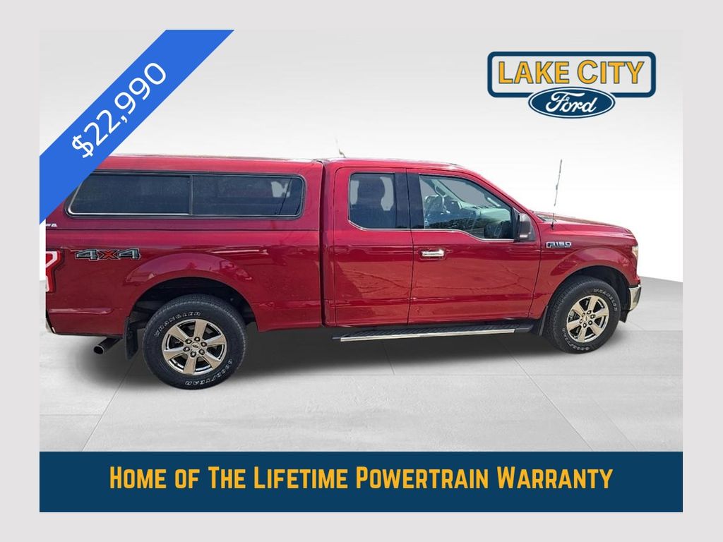 Ruby Red Metallic 2018 Ford F-150 XLT SuperCab 4WD Pickup Truck Four-Wheel Drive Automatic