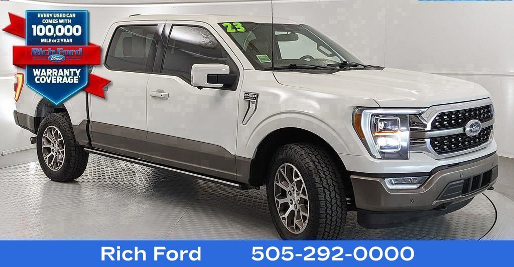 Star White Metallic Tri-Coat 2023 Ford F-150 King Ranch SuperCrew 4WD Pickup Truck Four-Wheel Drive Automatic