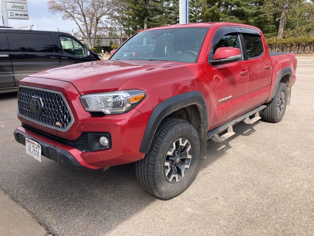 Red 2019 Toyota Tacoma TRD Off Road Double Cab 4WD Pickup Truck Four-Wheel Drive 6-Speed Automatic