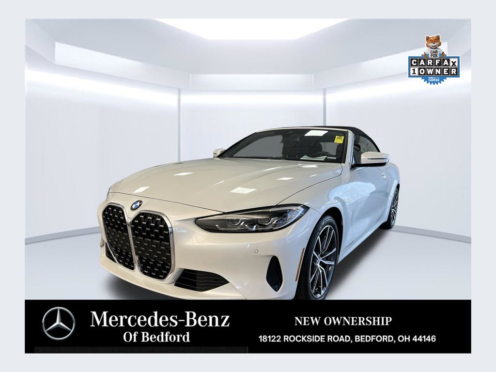 Mineral White Metallic 2024 BMW 4 Series Convertible All-Wheel Drive 8-Speed Automatic