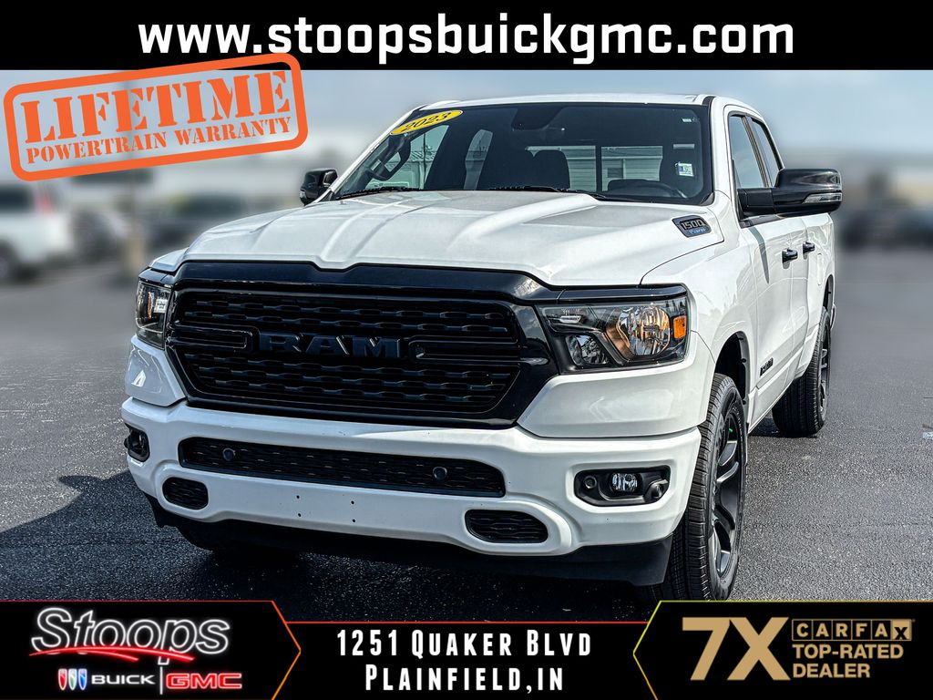 Bright White Clearcoat 2023 RAM 1500 Pickup Truck Four-Wheel Drive 8-Speed Automatic