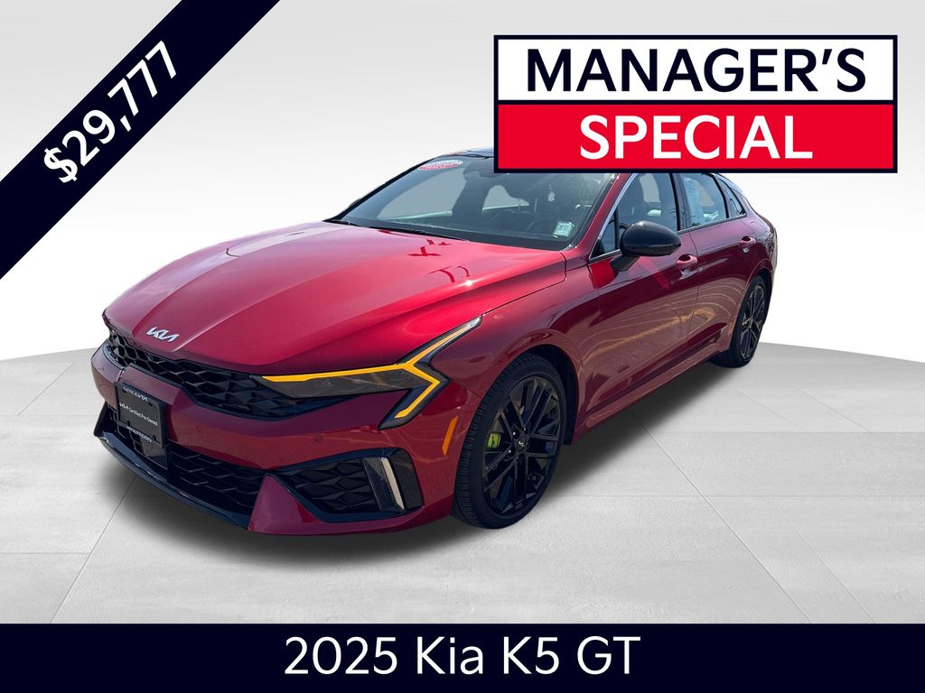 Runway Red 2025 Kia K5 GT FWD Sedan Front-Wheel Drive 8-Speed Dual Clutch