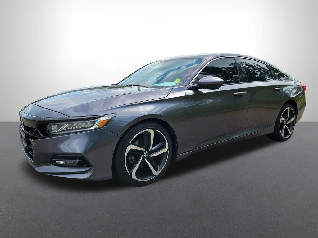 Gray 2020 Honda Accord Sedan Front-Wheel Drive Continuously Variable Transmission