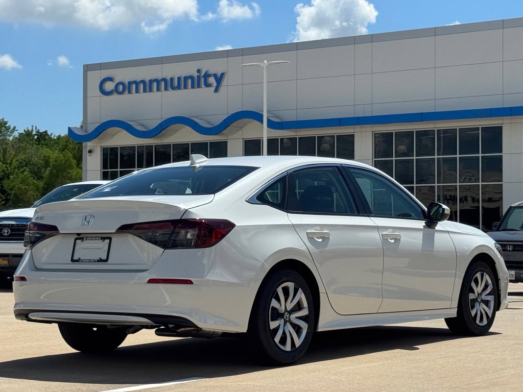 2026 Honda Civic LX White at Community Honda
