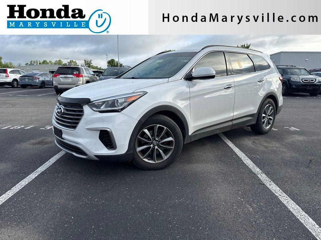 Monaco White 2017 Hyundai Santa Fe SE AWD SUV / Crossover All-Wheel Drive 6-Speed Automatic
