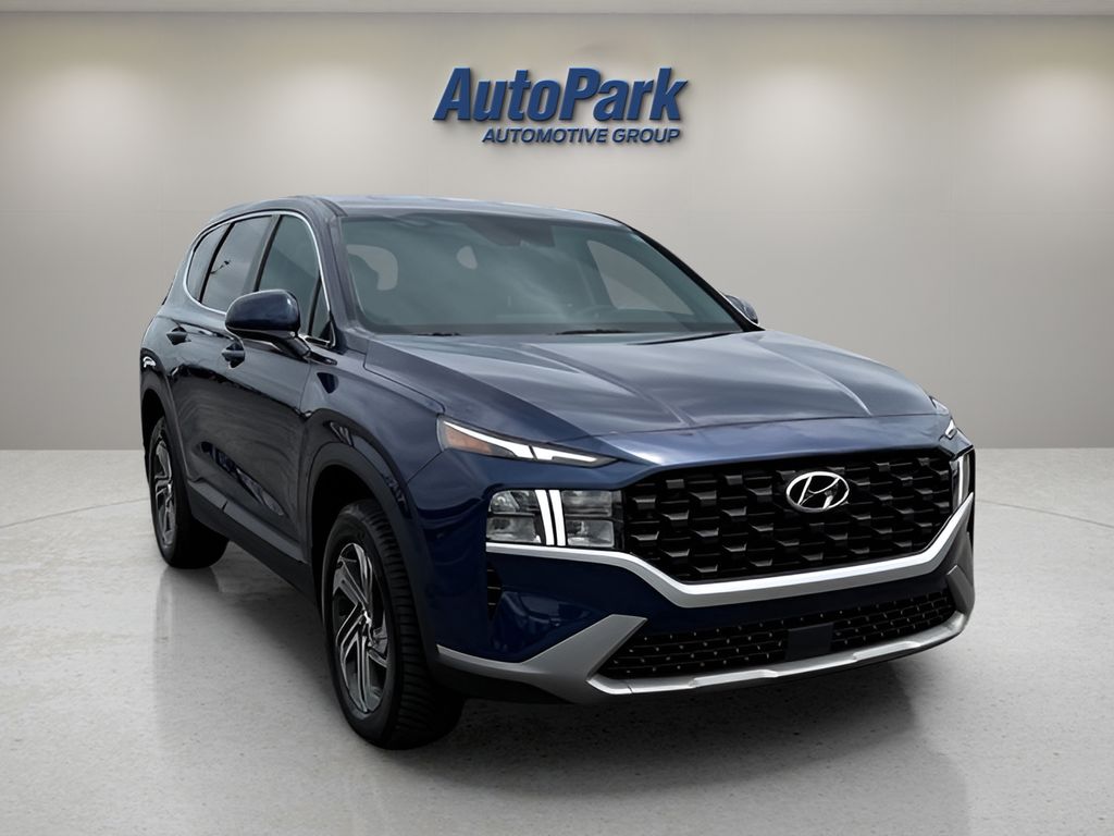 Stormy Blue 2021 Hyundai Santa Fe SUV / Crossover All-Wheel Drive 8-Speed Automatic