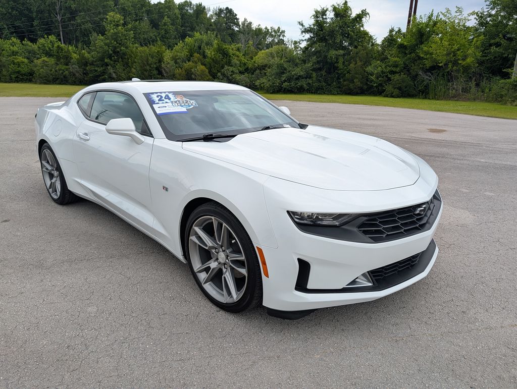 Summit White 2024 Chevrolet Camaro Coupe Rear-Wheel Drive Automatic