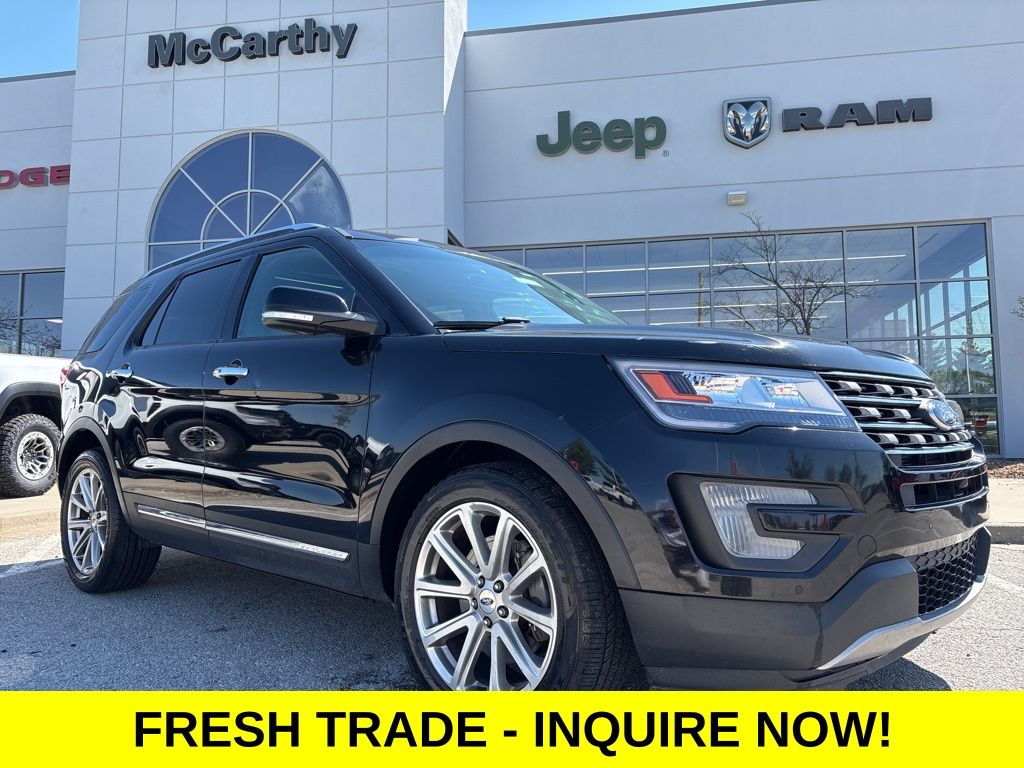 Shadow Black 2017 Ford Explorer Limited SUV / Crossover Front-Wheel Drive 6-Speed Automatic