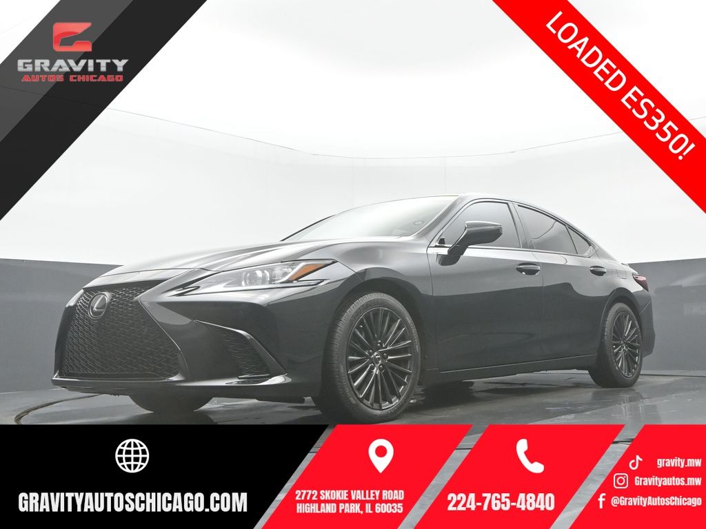 Black (Caviar) 2022 Lexus ES Sedan Front-Wheel Drive 8-Speed Automatic