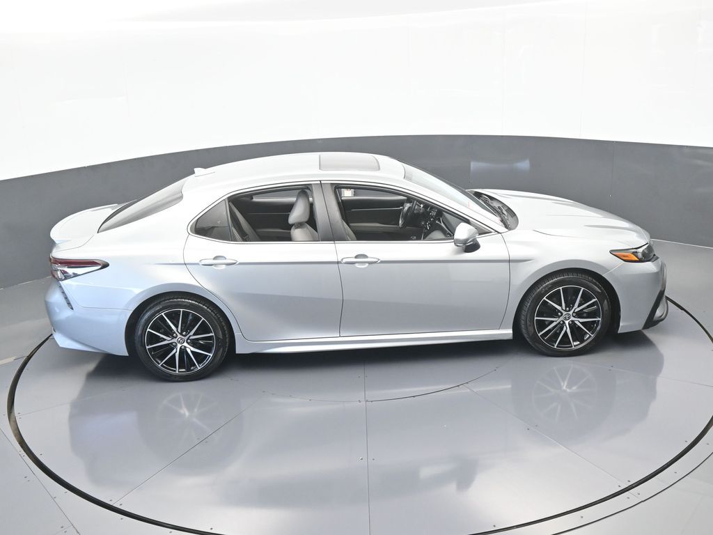 Used 2021 Celestial Silver Metallic Toyota SE image 49