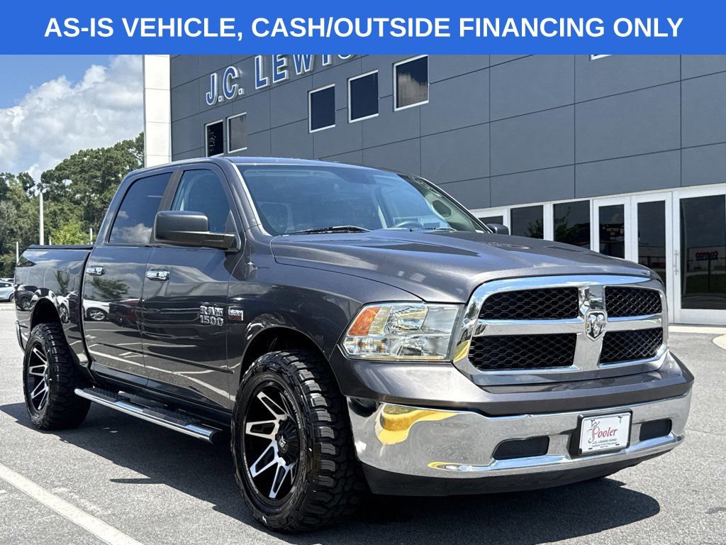 Gray (Granite Crystal Metallic Clearcoat) 2017 RAM 1500 Pickup Truck Four-Wheel Drive 8-Speed Automatic