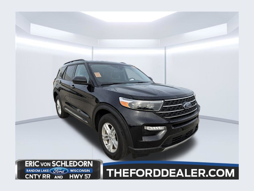 Black Metallic 2024 Ford Explorer SUV / Crossover All-Wheel Drive Automatic