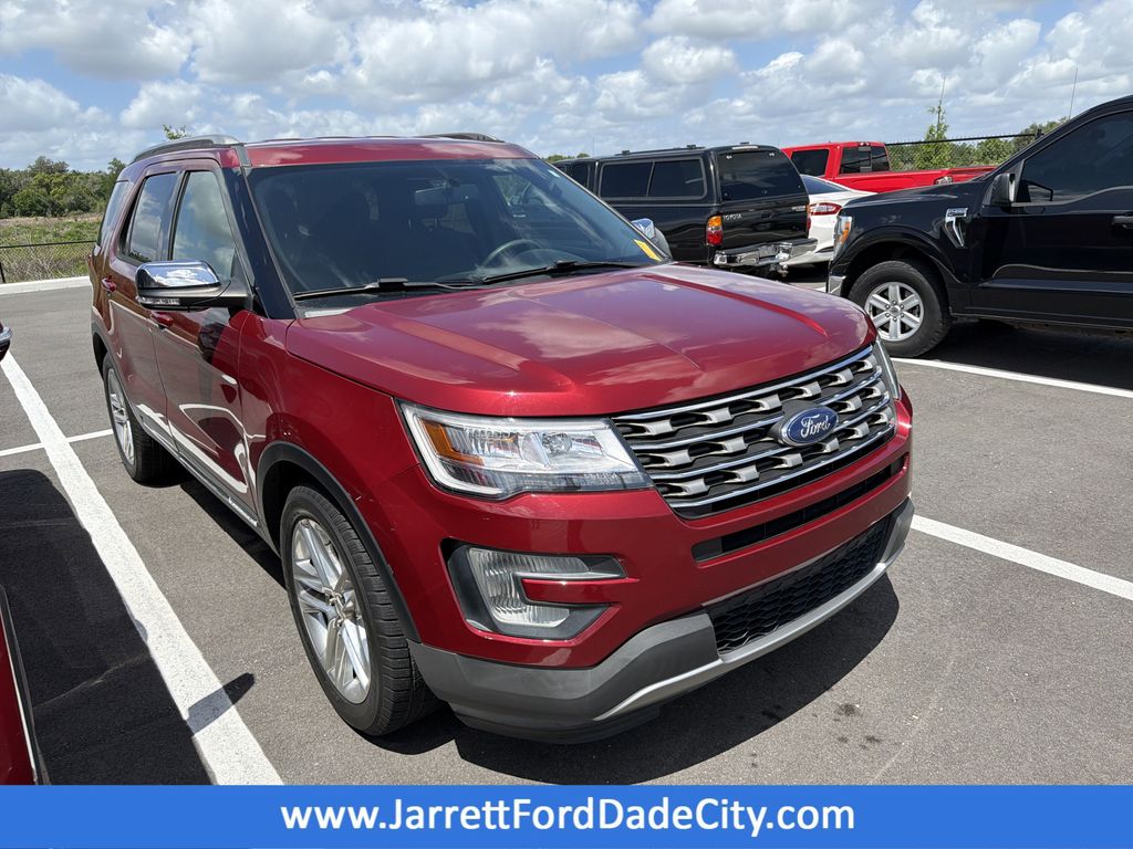 Ruby Red Metallic 2017 Ford Explorer XLT SUV / Crossover Front-Wheel Drive 6-Speed Automatic