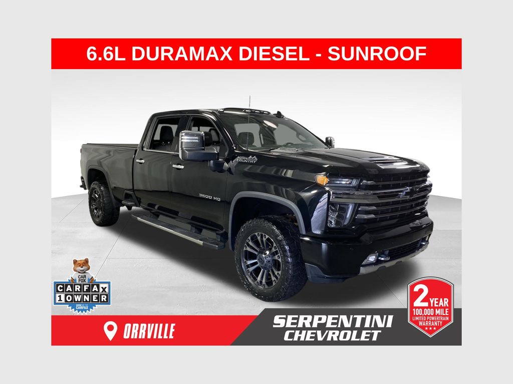 Black 2020 Chevrolet Silverado 3500HD Pickup Truck Four-Wheel Drive Automatic