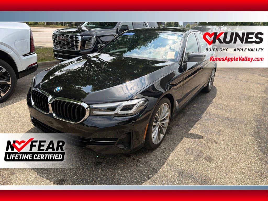 Jet Black 2023 BMW 5 Series Sedan All-Wheel Drive 8-Speed Automatic