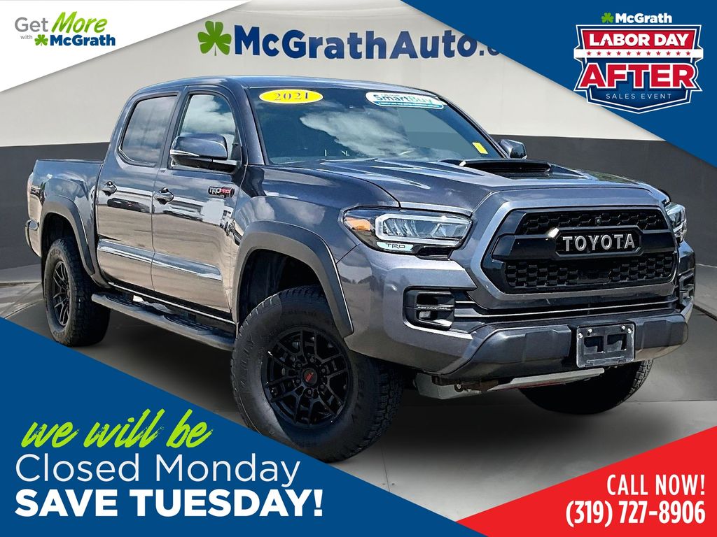 Magnetic Gray Metallic 2021 Toyota Tacoma Pickup Truck Four-Wheel Drive 6-Speed Automatic