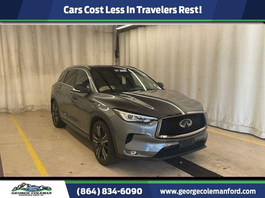 Gray (Graphite Shadow) 2021 INFINITI QX50 Luxe AWD SUV / Crossover All-Wheel Drive Continuously Variable Transmission