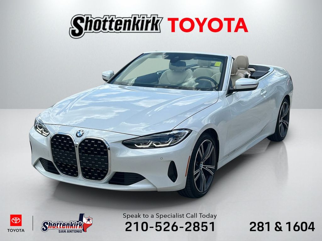 White Metallic 2023 BMW 4 Series Convertible All-Wheel Drive 8-Speed Automatic