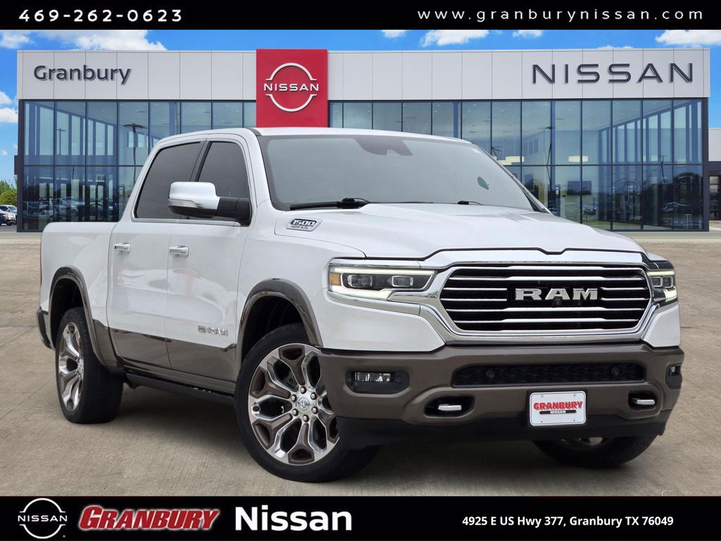 Ivory White Tri-Coat Pearlcoat 2020 RAM 1500 Pickup Truck Four-Wheel Drive 8-Speed Automatic