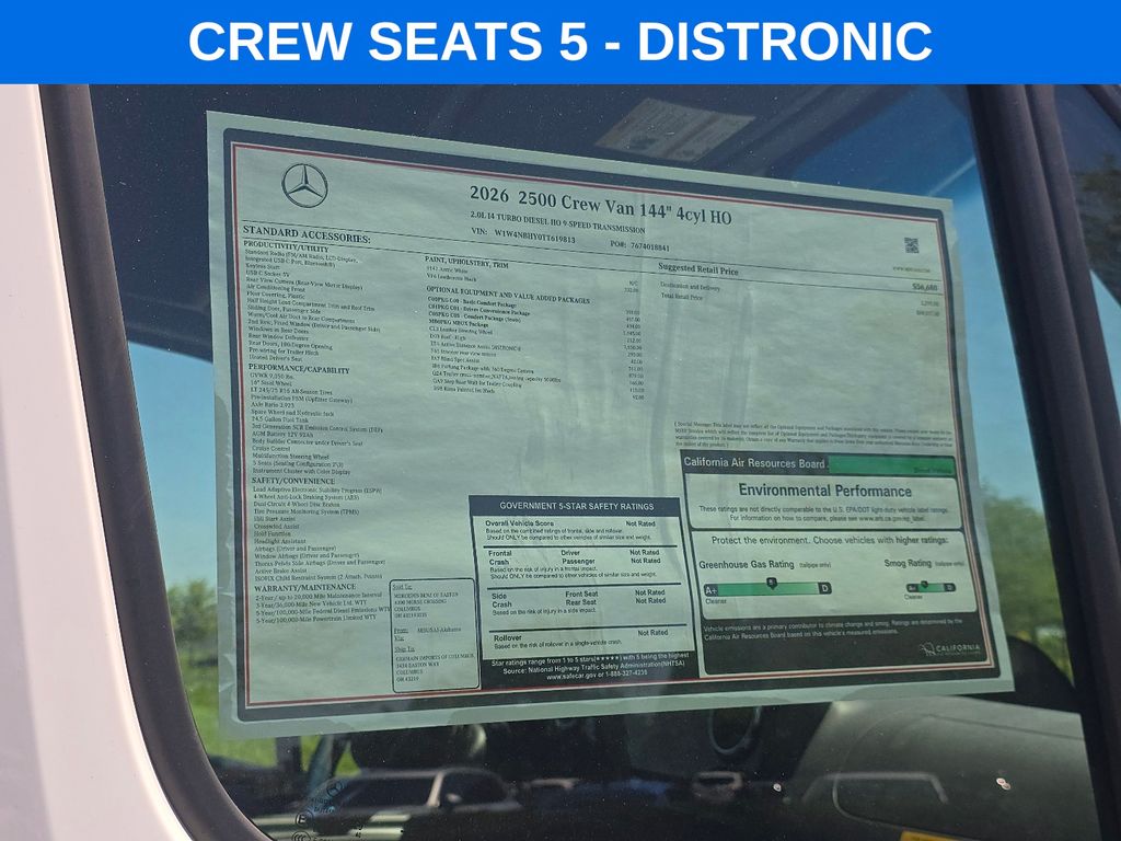 New 2026 White Mercedes-Benz Crew 144 WB image 6