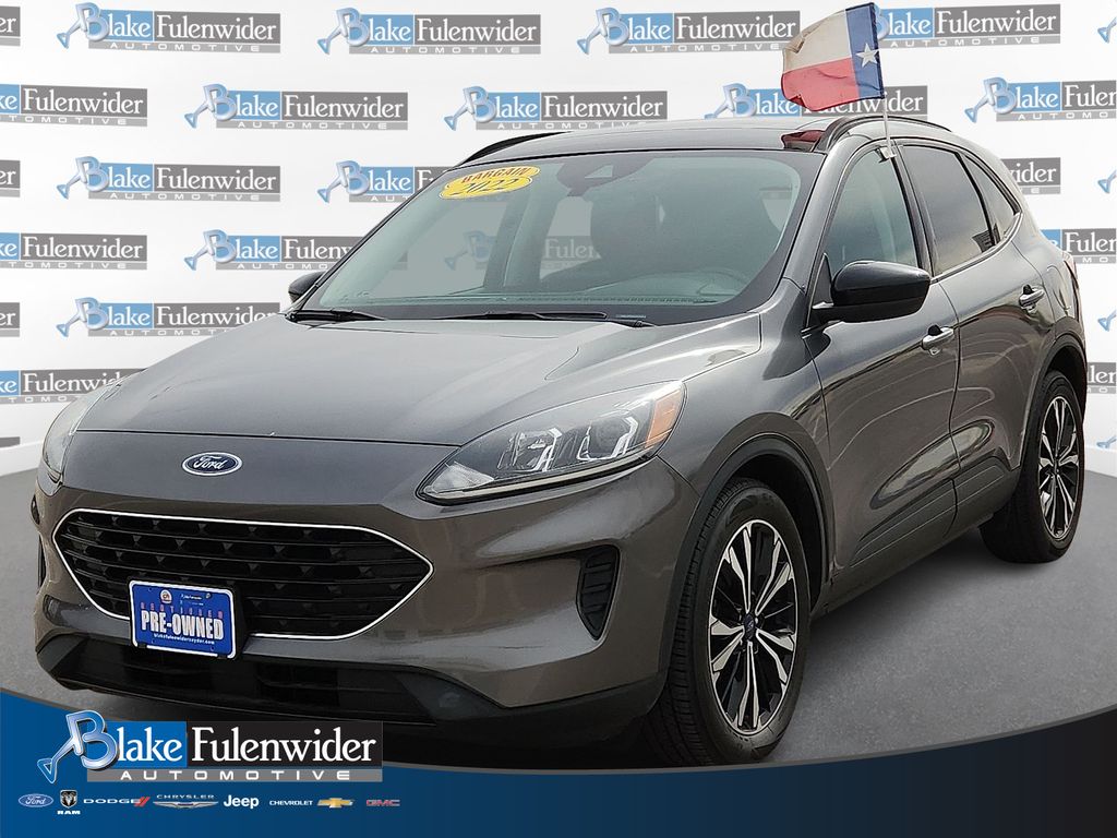 Carbonized Gray Metallic 2022 Ford Escape Hybrid SE FWD SUV / Crossover Front-Wheel Drive Continuously Variable Transmission