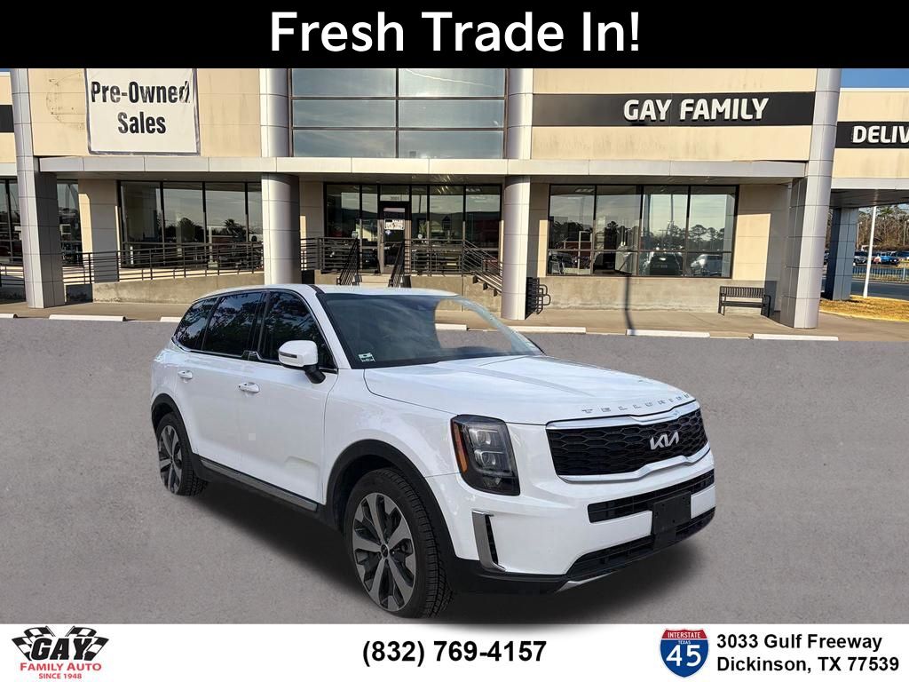 White Pearl 2022 Kia Telluride EX FWD SUV / Crossover Front-Wheel Drive 8-Speed Automatic