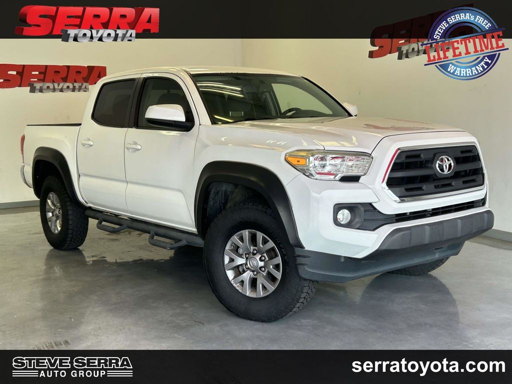 Super White 2017 Toyota Tacoma Pickup Truck 4X2 6-Speed Automatic
