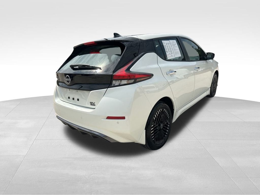 2024 Super Black/Pearl White Nissan LEAF SV Plus FWD Hatchback