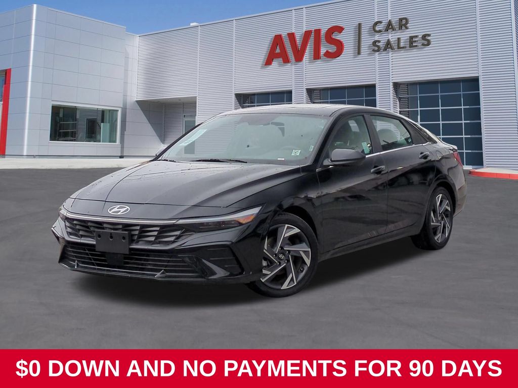 Black 2025 Hyundai Elantra Sedan Front-Wheel Drive Continuously Variable Transmission