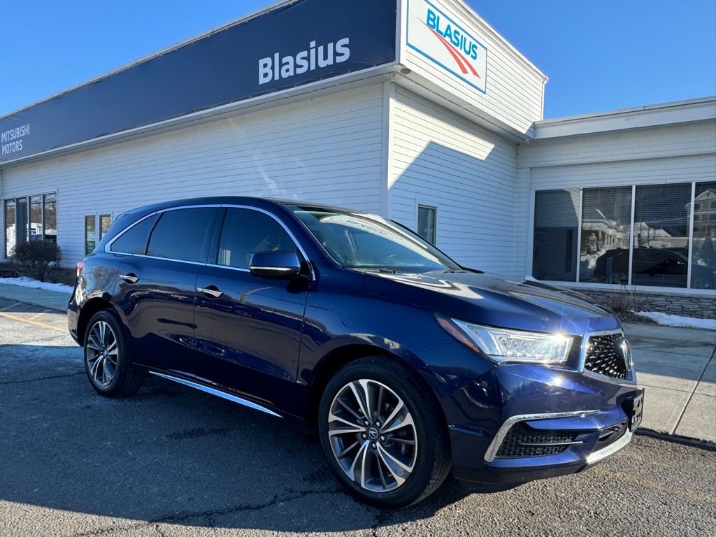 Blue 2019 Acura MDX SH-AWD with Technology Package SUV / Crossover All-Wheel Drive 9-Speed Automatic