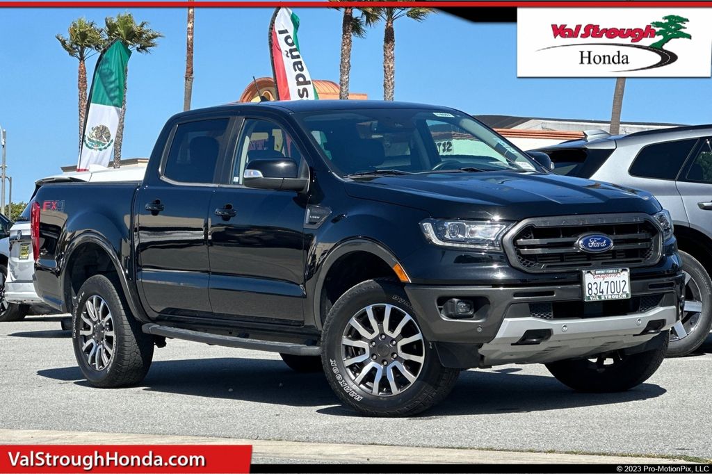 Shadow Black 2019 Ford Ranger Lariat SuperCrew 4WD Pickup Truck Four-Wheel Drive Automatic